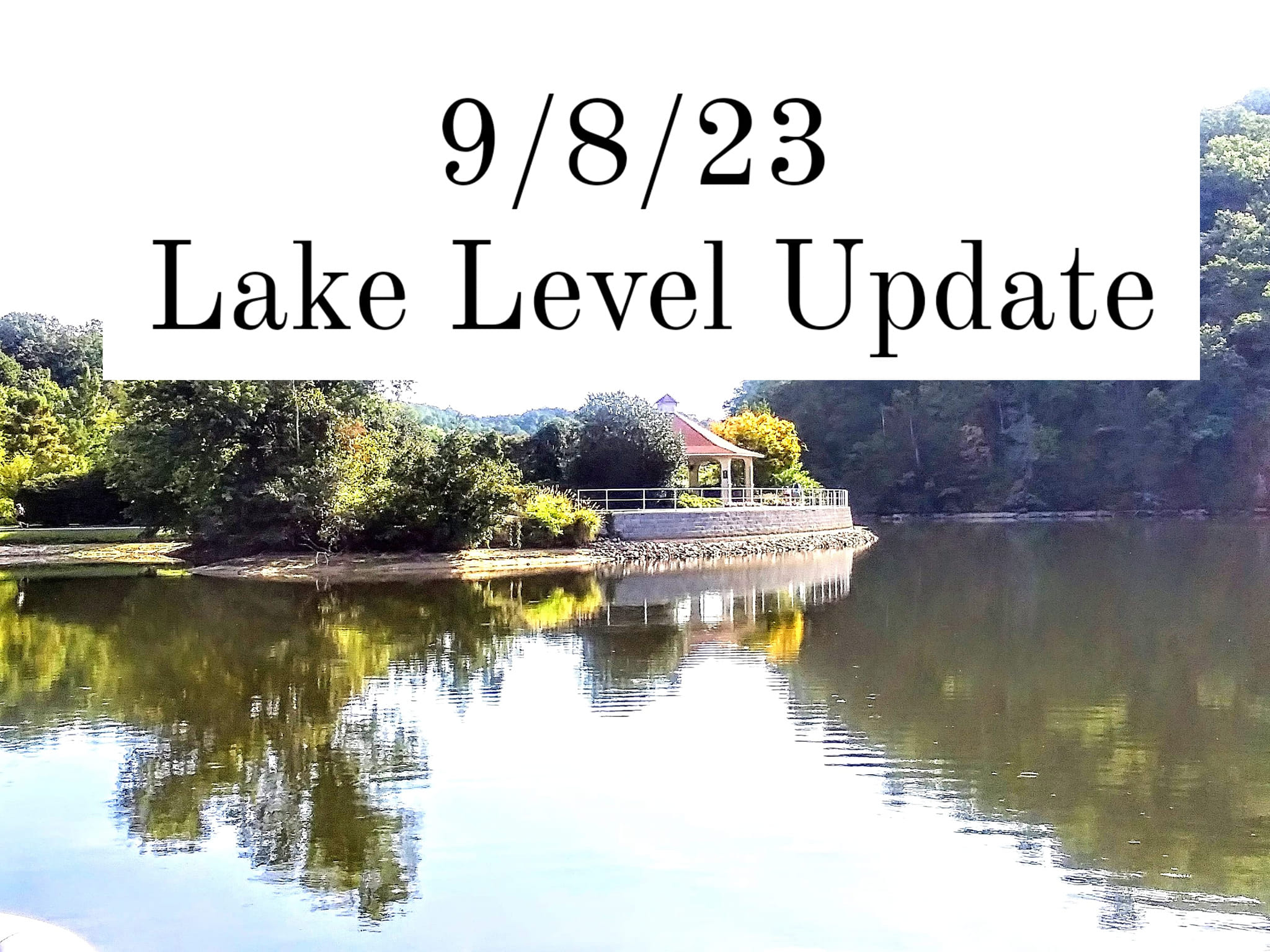 9/8/23 Lake Level Update Lake Lure is on the Rise! Lake Lure North