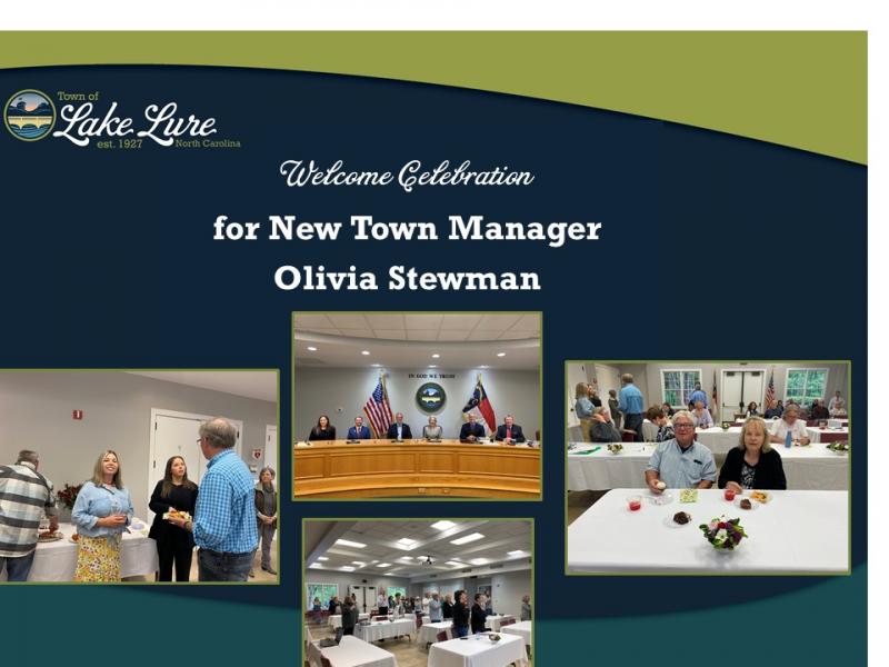 photos taken during Olivia Stewman's welcome celebration. 