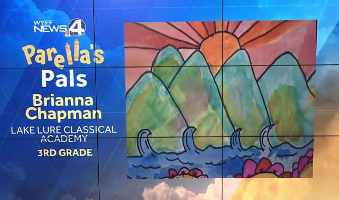 060925 Painting by Brianna- Lake Lure Classical Academy