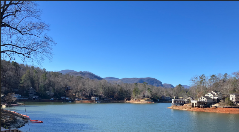 121125 Lake Lure From Dam - 975 MSL