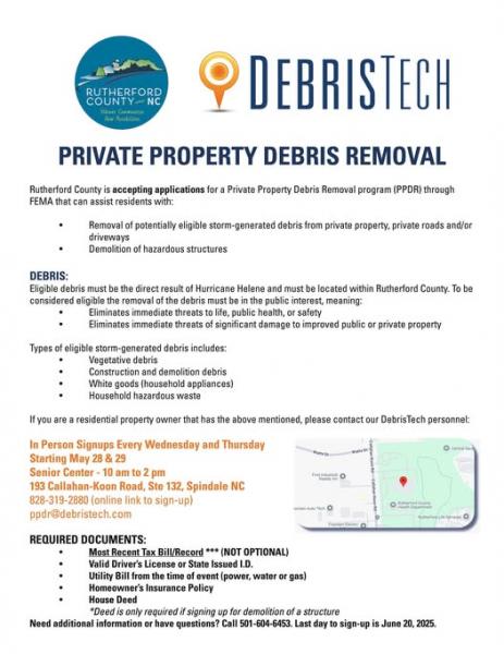 Rutherford County Personal Property Debris Removal