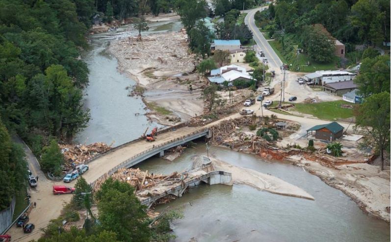 Aerial View of Memorial Bridge and Flowering Bridge
