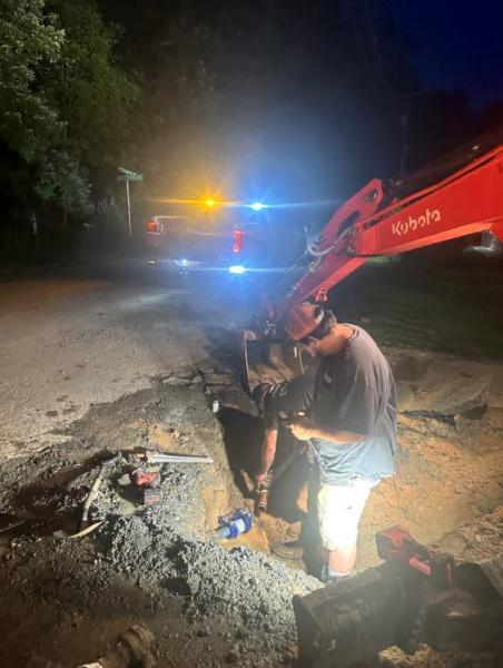 Boys Camp Rd Water Leak Repair