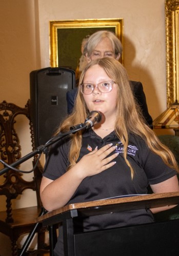 Brantley Lunsford Signs National Anthem