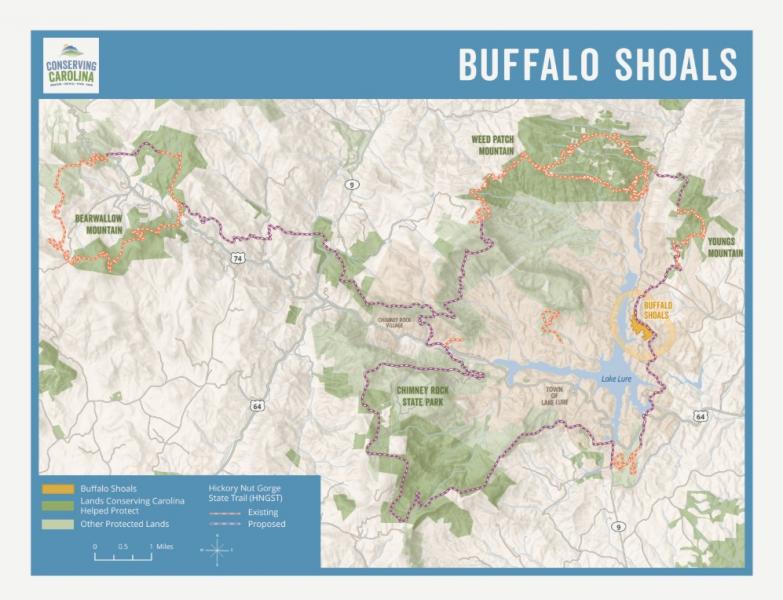 Buffalo Shoals Map
