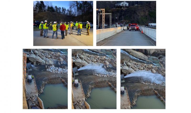 Reservoir Drain Valve Testing Collage