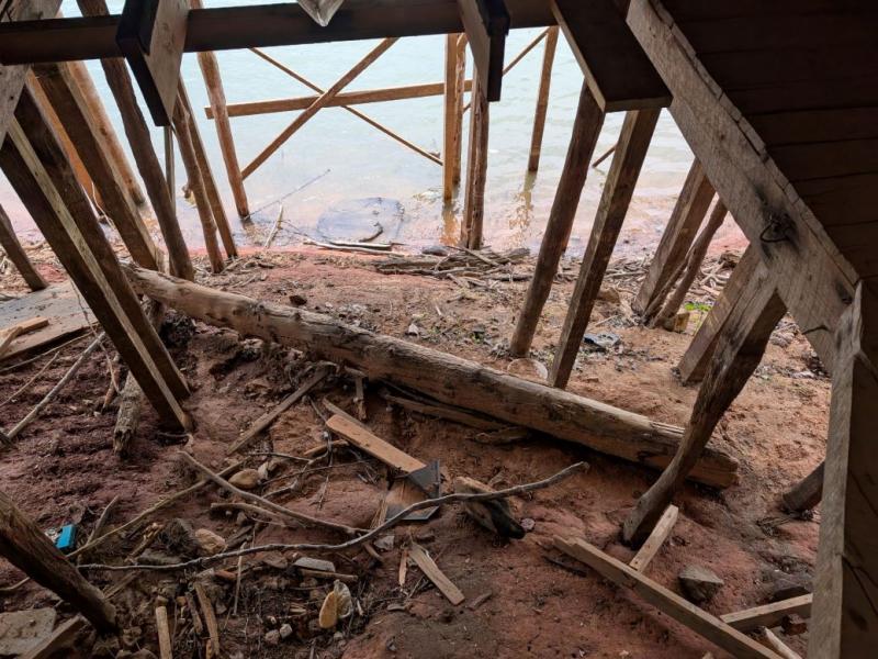 Debris Under Dock