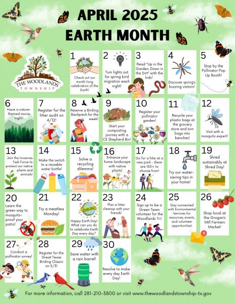 Earth Day Calendar