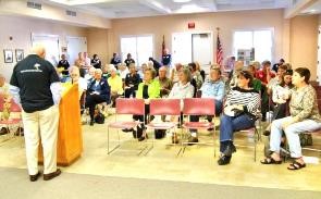 Figure 15 Bill Miller at town meeting