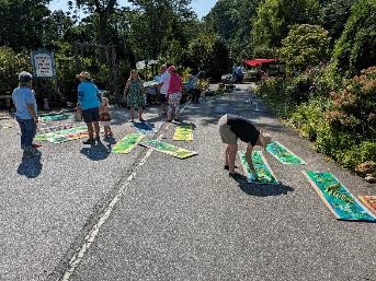 Figure 17 Art class at the Flowering Bridge