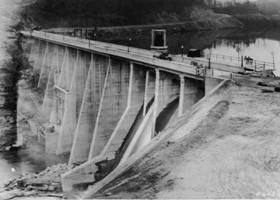 Figure 4 Dam under construction, Lake Lure, NC