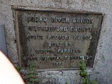 Figure 8 Broad River Bridge construction plaque (2023)