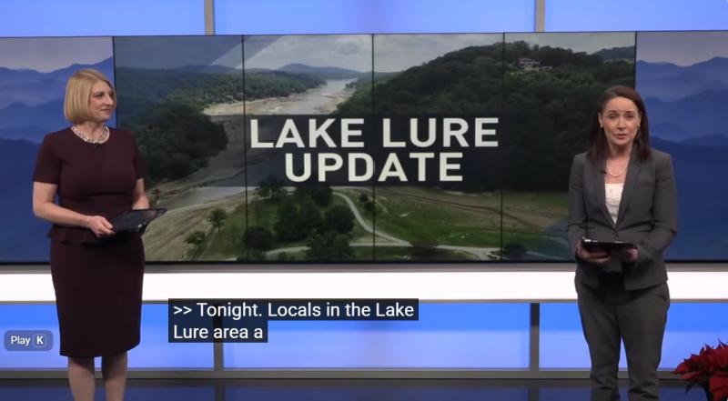 Lake Lure Update on WLOS