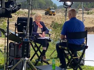 Leslie Stahl Interviewing Dustin Waycaster