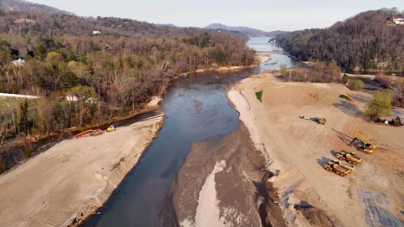 Where the Broad River meets Lake Lure