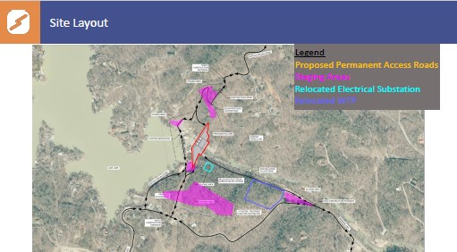 Replacement Dam Site Layout