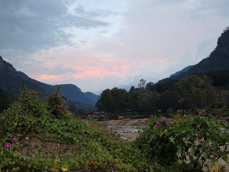 Lake Lure Sunset Mountain Scene by USACE