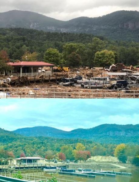 Washburn Marina Before and After