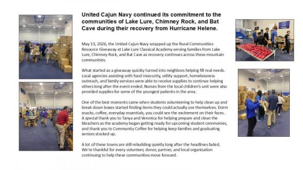 051326 Cajun Navy Give Away