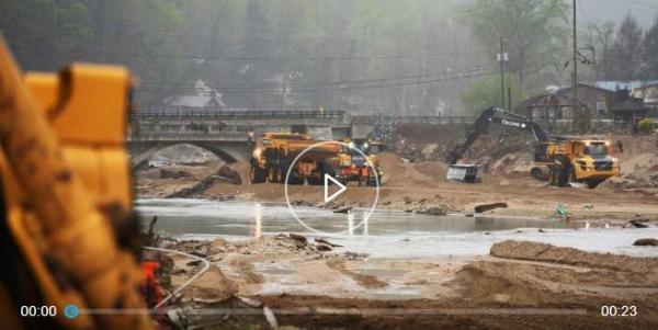 Channel 13 - Debris Clean Up in Lake Lure