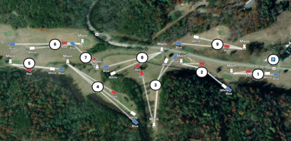 Green Space Disc Golf Course Map