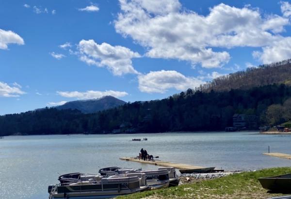 Lake Lure with rowers 3/17/26