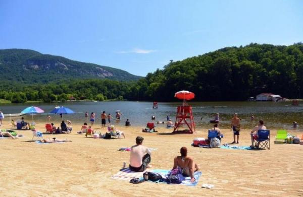 Lake Lure Beach by Sara Kendall