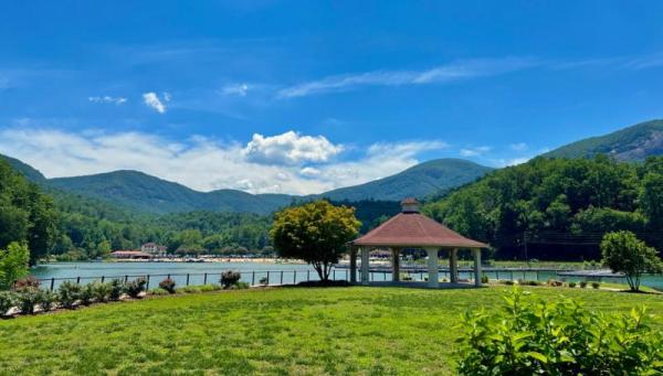 Lake Lure from behind the Gazebo