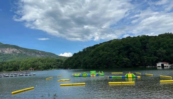New Aqua Park at the Lake Lure Beach