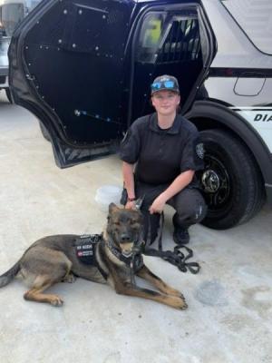 Officer Burrell With Koda