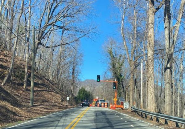One Lane on Memorial Highway