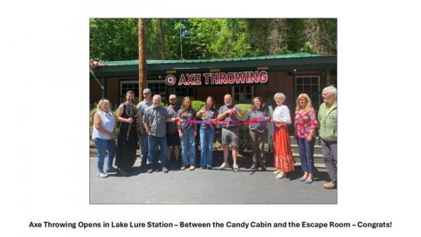 Axe Throwing Grand Opening at Lake Lure Station