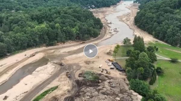 WYFF Coverage with Aerial Photo of Lake Lure