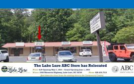 ABC Relocation Flyer with Photo of the New ABC Store