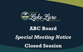 ABC Board Special Meeting - Closed Session