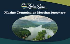 Marine Commission Meeting Summary sign