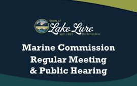 Marine Commission Regular Meeting and Public Hearing Sign
