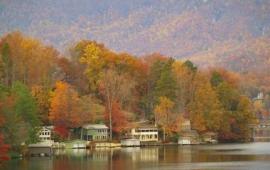 Lake Lure Homes In Fall