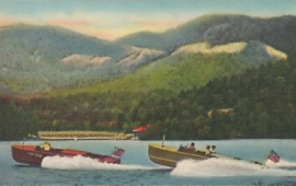Vintage Speed Boats in Lake Lure