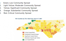 NC County Covid-19 Map