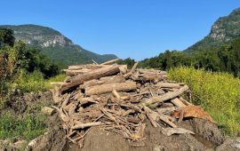 Lake Debris Following Cleanup