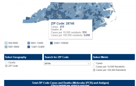 COVID-19 Data for Lake Lure's Zip Code