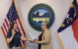 Dana Bradley Sworn in as Police Officer