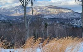 Snow Scene in Lake Lure 1-18-22