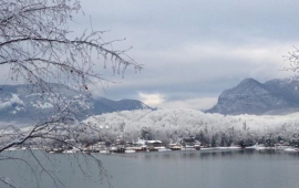 Lake Lure in Snow