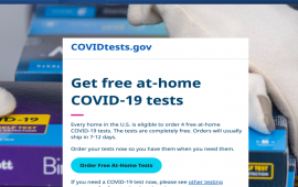 free COVID 19 Test Kit Sign