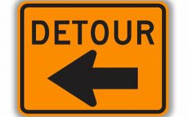 Detour sign