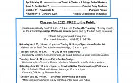 Lake Lure Flowering Bridge Free Class Schedule