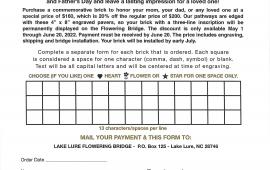 Lake Lure Flowering Bridge Brick Sale