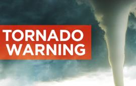 Tornado Warning sign